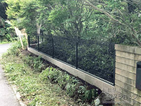 のフェンス・柵 ユメッシュHR型　フリー支柱タイプ 施工例