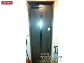 の玄関ドア リシェント玄関ドア3 アルミ仕様 手動 片開き仕様(ランマ無)R C20N型 施工例