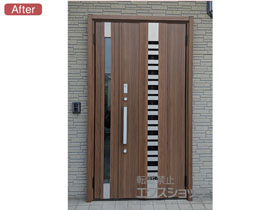 の玄関ドア リシェント玄関ドア3 断熱K4仕様 親子仕様(ランマ無)R G82型 ※タッチキー仕様(キー付リモコン) 施工例