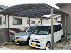 のカーポート ネスカR (ラウンドスタイル) ワイド 積雪〜20cm対応 施工例