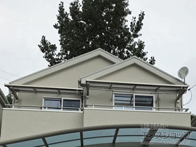 のバルコニー・ベランダ屋根 ソラリア F型 ルーフタイプ 単体積雪〜20cm対応 施工例