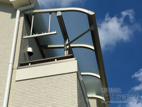 のバルコニー・ベランダ屋根 ソラリア R型 屋根タイプ 単体 積雪〜20cm対応 施工例