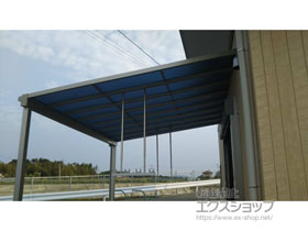 のテラス屋根 ソラリア F型 1500 テラスタイプ 単体　積雪〜50cm対応 施工例