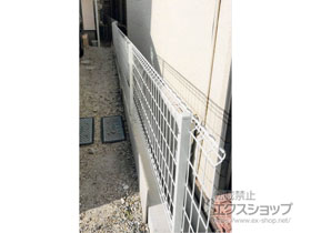 のフェンス・柵 ハイグリッドフェンスUF8型 フリーポルタイプ 施工例