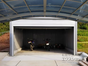 の倉庫・ガレージ ブローディア オーバースライドタイプ 一般型（BRK-D5264H） 施工例