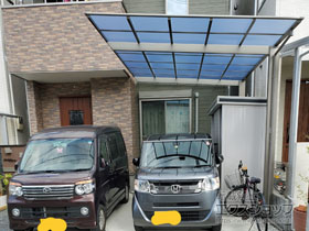 のカーポート ネスカF (フラットスタイル) 積雪〜20cm対応 施工例