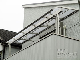 のバルコニー・ベランダ屋根 ソラリア R型 屋根タイプ 単体 積雪〜20cm対応 施工例