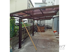 のサイクルポート・駐輪場 レイナポートグランミニ 積雪〜20cm対応 施工例