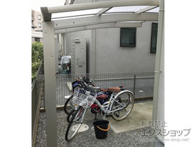 のサイクルポート・駐輪場 プレシオスポート ミニ 積雪〜20cm対応 施工例