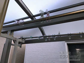 YKKAPのバルコニー屋根 ソラリア R型 屋根タイプ 単体 積雪～20cm対応 施工例