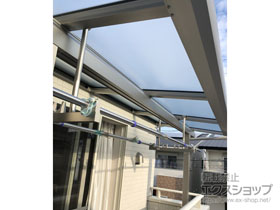 のバルコニー・ベランダ屋根 ソラリア F型 屋根タイプ 単体 積雪〜20cm対応 施工例