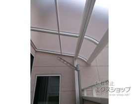 のバルコニー・ベランダ屋根 ソラリア R型 屋根タイプ 単体 積雪〜20cm対応 施工例