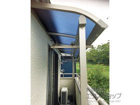 のバルコニー・ベランダ屋根 ソラリア R型 屋根タイプ 単体 積雪〜20cm対応 施工例