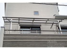 のバルコニー・ベランダ屋根 ソラリア R型 屋根タイプ 単体 積雪〜20cm対応 施工例