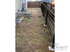 のフェンス・柵 イーネットフェンス1F型 自由柱施工 施工例