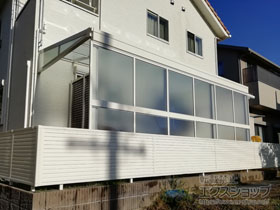 のテラス屋根 ソラリア F型 テラスタイプ 単体 積雪〜20cm対応 施工例