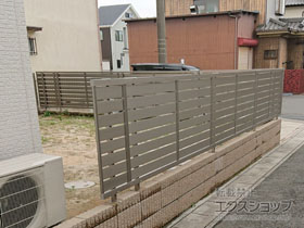 のフェンス・柵 セレビューフェンス R3型 自在柱施工 施工例