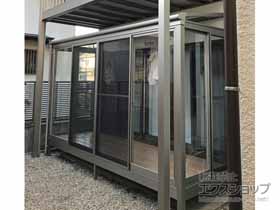 のテラス囲い・サンルーム サニージュ F型 床納まり ランマ有 積雪〜20cm対応 *ランマFIX付き 施工例