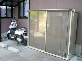 の物置・屋外倉庫 グランプレステージジャンプ 1879×530×1600（GP-195B-F） GP-195B-F-B 施工例