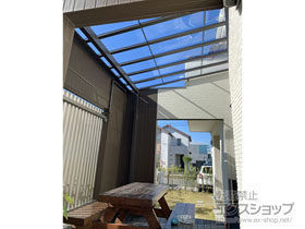 のテラス屋根 スピーネ F型 テラスタイプ 単体 積雪〜20cm対応 *特殊納まり 施工例