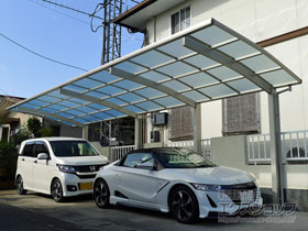 のカーポート レイナポートグラン 縦連棟　積雪〜20cm対応 施工例