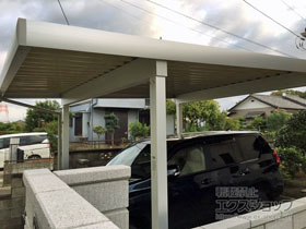 のカーポート G-1SS 積雪〜50cm対応 角柱4本柱 デラックスタイプ 施工例