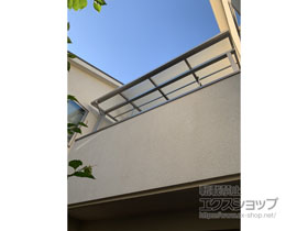 のバルコニー・ベランダ屋根 ソラリア F型 屋根タイプ 単体 積雪〜20cm対応 施工例