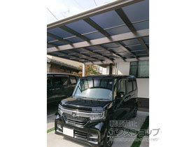 のカーポート ソリッドポート ワイド 積雪〜20cm対応 施工例