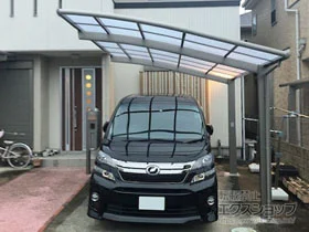 LIXIL(リクシル)のカーポート ネスカR (ラウンドスタイル) 積雪～20cm対応 施工例