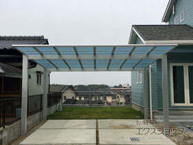 のカーポート エフルージュ ツイン 積雪〜20cm対応 施工例
