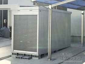 の倉庫・ガレージ バイク保管庫 一般型 床付タイプ 1790×3050×2375 ハイルーフ FXN-1730HY 施工例