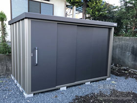 の物置・屋外倉庫 エスケーエイト SK8-180 一般型 3000×2000×1940 SK8-180-GK 施工例
