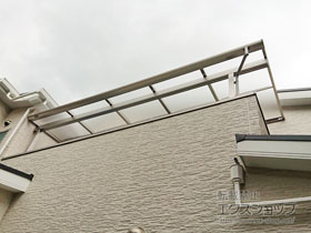 のバルコニー・ベランダ屋根 ソラリア F型 屋根タイプ 単体 積雪〜20cm対応 施工例