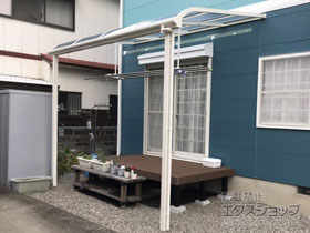 のテラス屋根 ソラリア R型 テラスタイプ 単体 積雪〜20cm対応 施工例