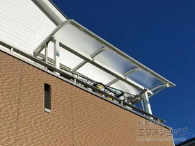 YKKAPのバルコニー屋根 ソラリア R型 屋根タイプ 単体 積雪～20cm対応 施工例