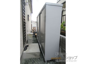 の物置・屋外倉庫 シンプリー 一般型 1520×515×1903〈B〉 MJX-155E-P-FS 施工例