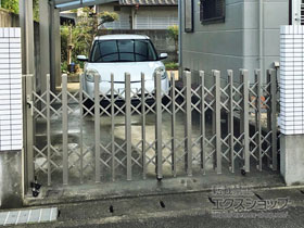 のカーゲート アルシャインII HW型Aタイプ ノンレール 片開き 400S 施工例