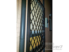 の面格子・窓格子 【特注】アルミ面格子 ヒシクロス 施工例