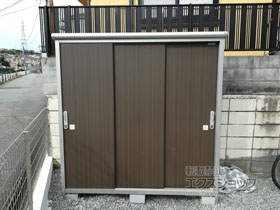 の物置・屋外倉庫 エスモ 一般型( ESE-1907A-DW) 施工例