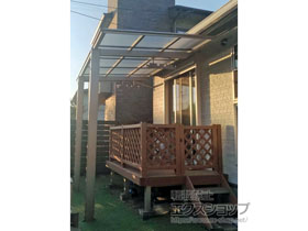 のテラス屋根 フーゴF 独立テラスタイプ 単体 積雪〜20cm対応 施工例