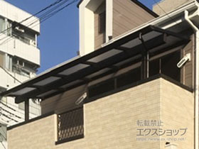 のバルコニー・ベランダ屋根 ソラリア F型 屋根タイプ 単体 積雪〜20cm対応 施工例