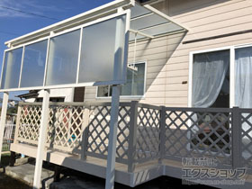 のテラス屋根 ソラリア F型 テラスタイプ 単体 積雪〜20cm対応 施工例