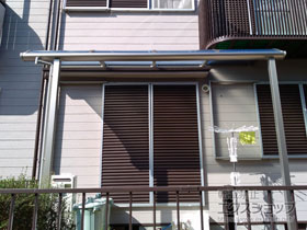 のテラス屋根 ソラリア R型 テラスタイプ 単体 積雪〜20cm対応 施工例