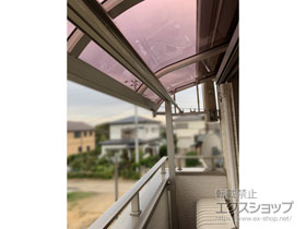 のバルコニー・ベランダ屋根 ソラリア R型 屋根タイプ 単体 積雪〜20cm対応 施工例