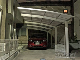 のカーポート プレシオスポート 縦連棟 積雪〜20cm対応 施工例