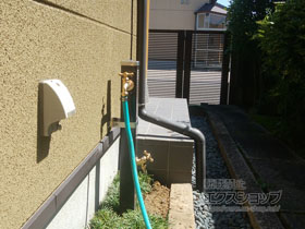 の立水栓・ガーデンシンク スプレスタンド70 蛇口2個セット 施工例