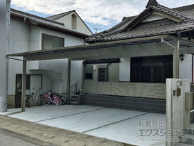 のカーポート アーキデュオ ワイド 3台用　積雪〜20cm対応 施工例