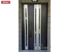 の玄関ドア リシェント玄関ドア3 断熱K4仕様 手動 親子仕様(ランマ無)R G77型 施工例