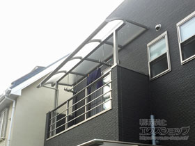 のバルコニー・ベランダ屋根 レボリューA R型 屋根タイプ 単体 積雪〜20cm対応 施工例