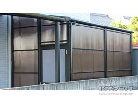 のストックヤード スピーネストックヤードF型 波板タイプ ヤード仕様 積雪〜20cm対応 施工例